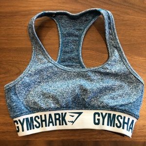 Gymshark Flex Bra in Deep Teal/Ice Blue | Size Med